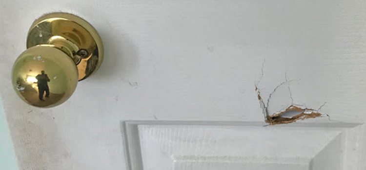 interior door hole repair Claremont